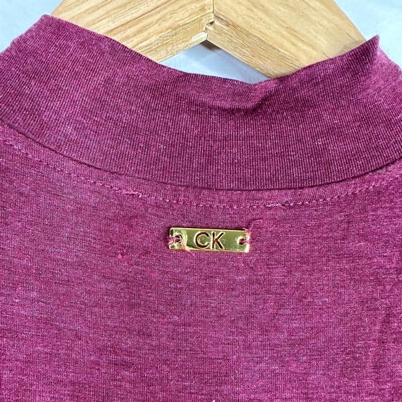 Calvin‎ Klein Turtle Neck Sleeveless Maxi Dress Size 4 - Picture 3 of 5